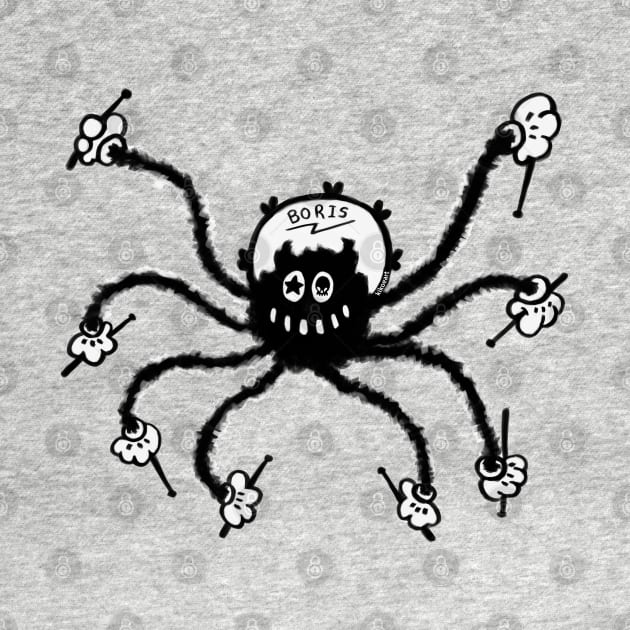 Boris the Spider Old School Cartoon Character by KikoeART